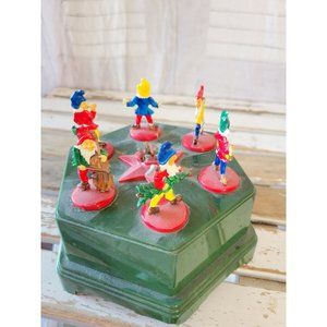 Swiss Harmony vintage music elf box musical antique animated sound candle antiqu